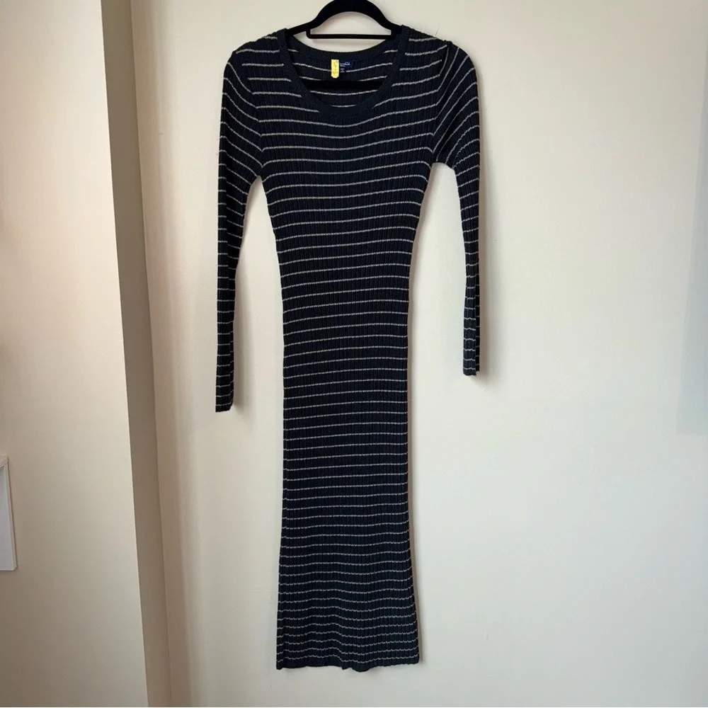 Splendid Kinsley Striped Sweater Midi Dress Size Small